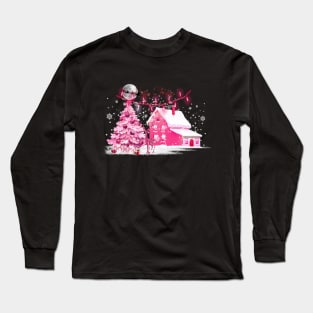 Christmas In Pink Long Sleeve T-Shirt